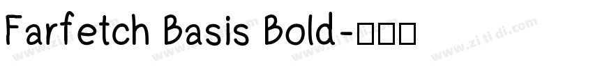 Farfetch Basis Bold字体转换